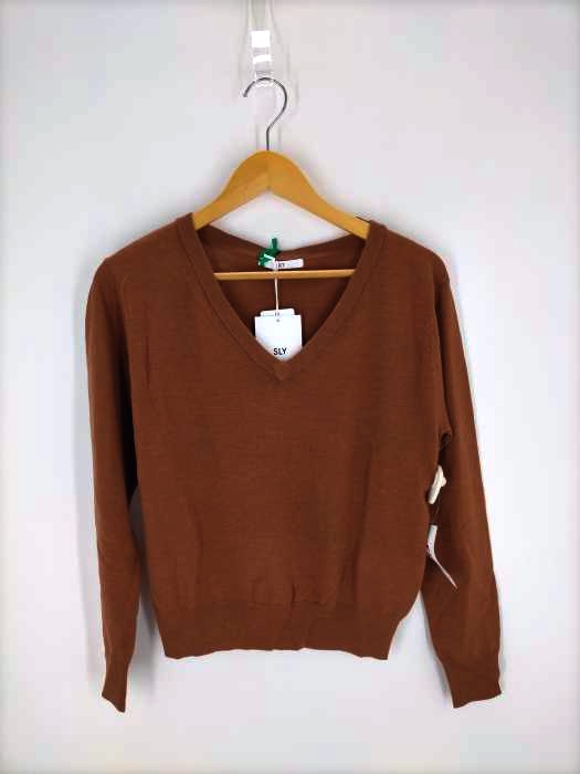 スライ SLY FINE SKIN WOOL HG V N TOPS レディース  1