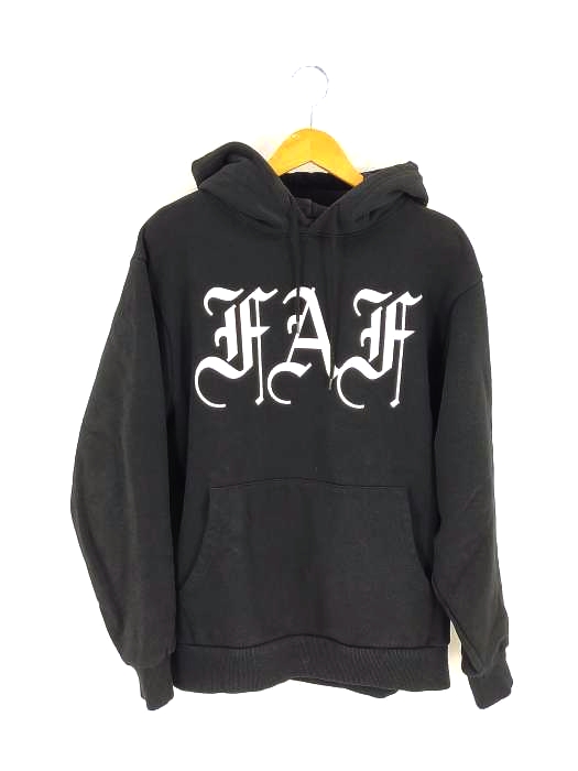 ユーズドフルギ USED古着 {{FAKE ASS FLOWER}} FAF OE LOGO HOODIEー メンズ JPN：2