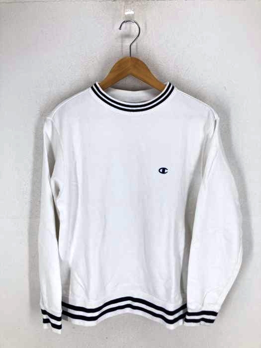 Champion(チャンピオン) ラインリブ裏毛プルオーバースウェット メンズ JPN：L