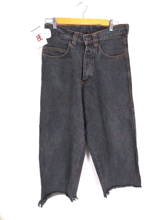 USED古着(ユーズドフルギ) {{POOT}} 後染めバギーデニムパンツ メンズ JPN：L