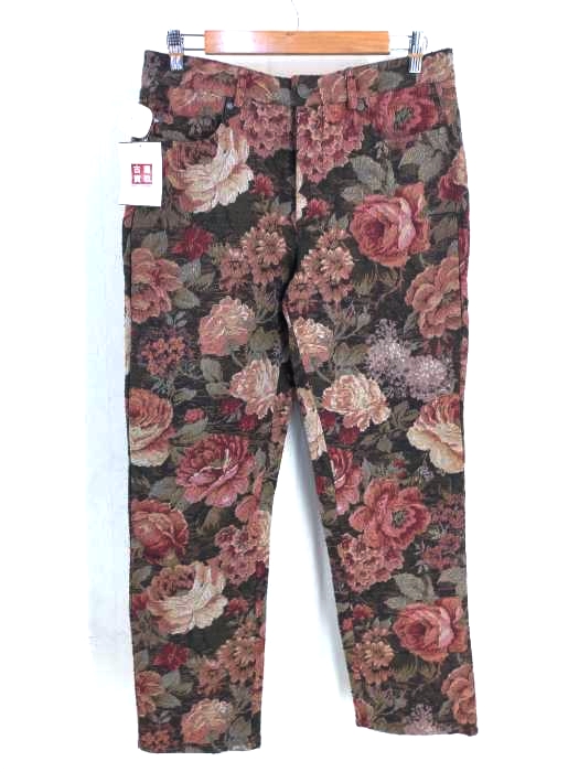 USED古着(ユーズドフルギ) MAN boohoo MAN 花柄ゴブラン織ストレートパンツ メンズ  32R