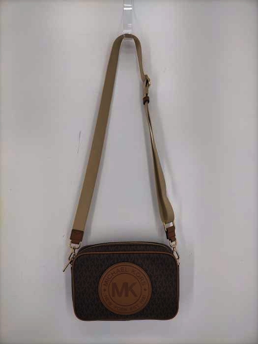 Michael Kors(マイケルコース) FULTON SPORT MK CROSS BODY BAG モノグラム レザーショルダーバッグ レディース 表記無