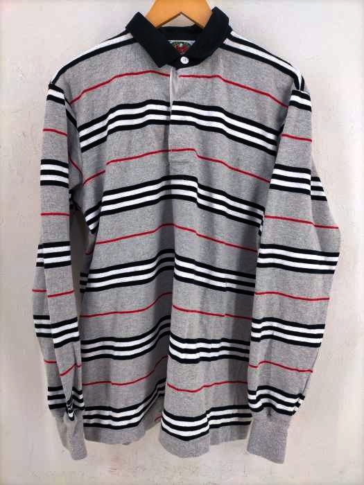 BARBARIAN(バーバリアン) MADE IN CANADA ボーダーラグビーシャツ メンズ JPN：XL