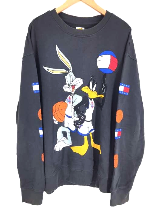 トミージーンズ tommy jeans SPACE JAM キャラクタープリントトレーナー メンズ  XL