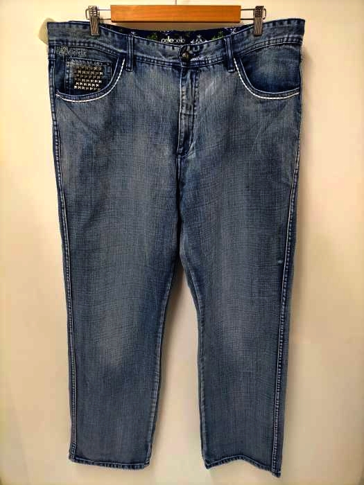ペレペレ pelle pelle スタッズワイドデニム メンズ  38/34