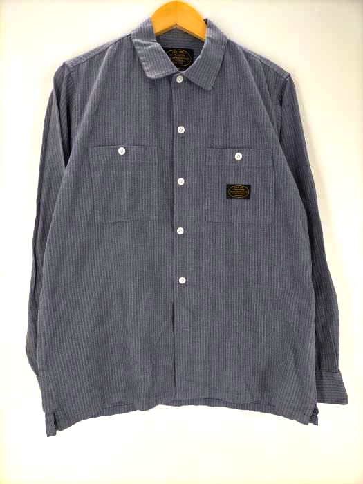 ネイバーフッド NEIGHBORHOOD 15AW CLASSIC WORK STRIPE  C-SHIRT LS メンズ JPN：L