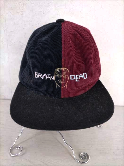 ブレインデッド BRAIN DEAD ポルトガル製 フロント刺繍 コーデュロイキャップ メンズ 表記無