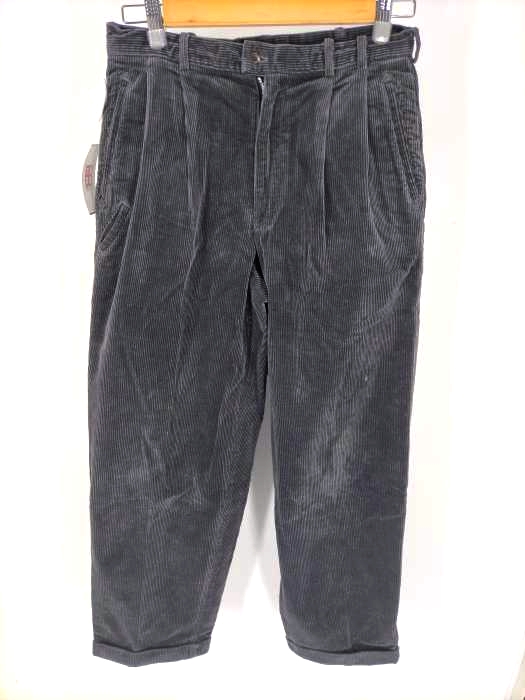 パパス papas 太畝 ストレート コーデュロイパンツ 裾ダブル メンズ JPN：M