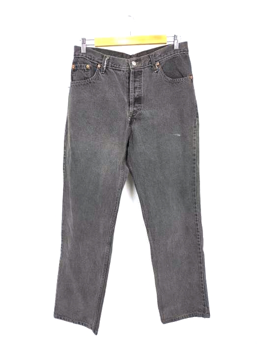 リーバイス Levis USA製 先染め ブラックデニム ボタンフライ メンズ 表記無