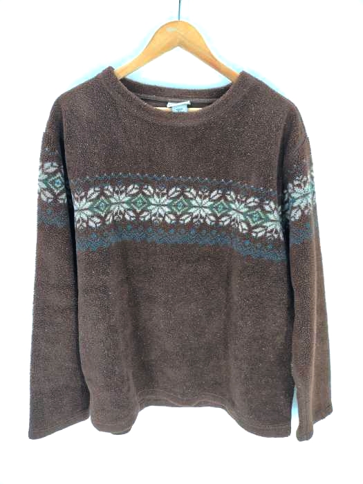 エルエルビーン L.L.Bean 90S ノルディック柄 フリーススウェット メンズ JPN：L