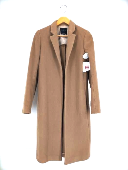 バーニーズニューヨーク BARNEYS NEWYORK ボタンレスチェスターコート メンズ  38