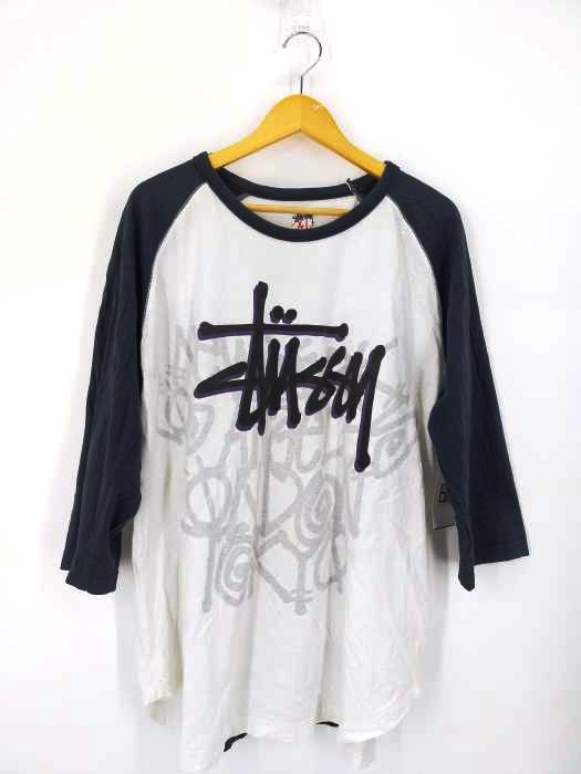 ステューシー Stussy ストックロゴリバーシブルラグランカットソー メンズ import：XL