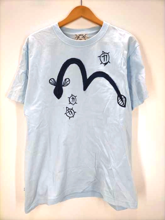 エヴィス EVISU うなぎ プリント Tシャツ メンズ  40