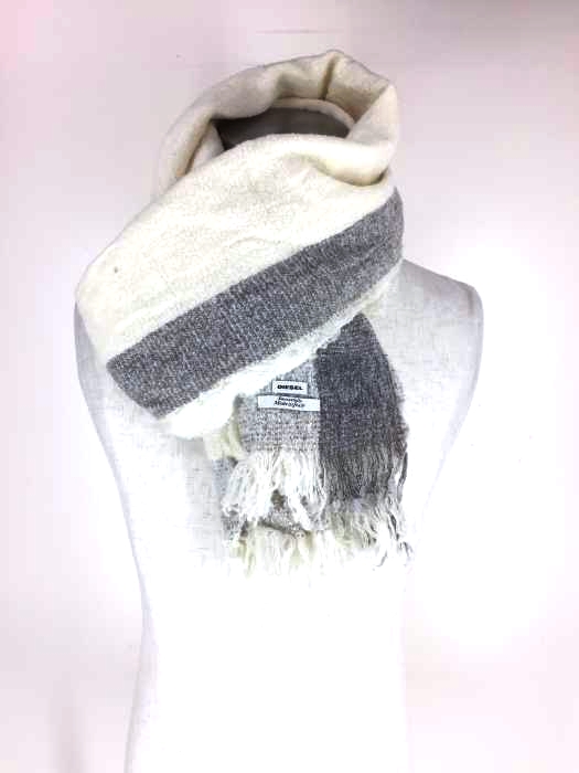 ディーゼル DIESEL イタリア製 フリンジ マフラー メンズ 表記無