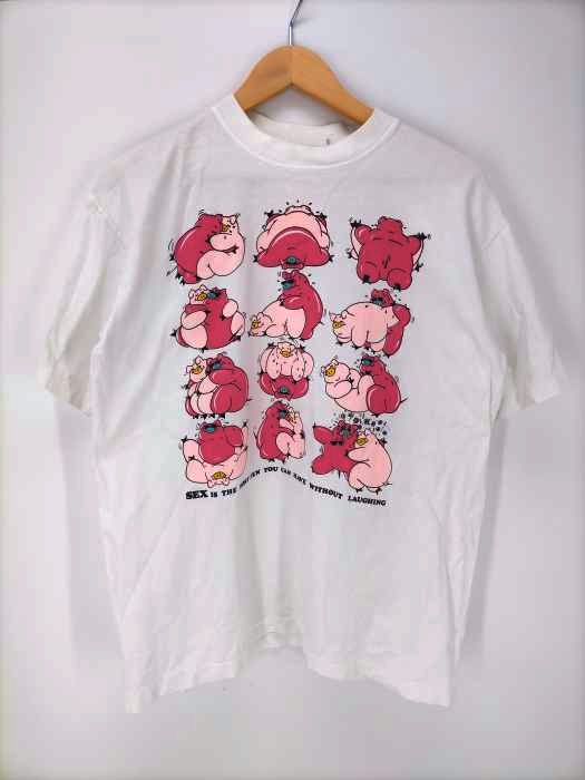 USED古着(ユーズドフルギ) Sex shirt  pigs having sex Tシャツ sex is the most fun you can have without laughing メンズ トップス Tシャツ・カットソー