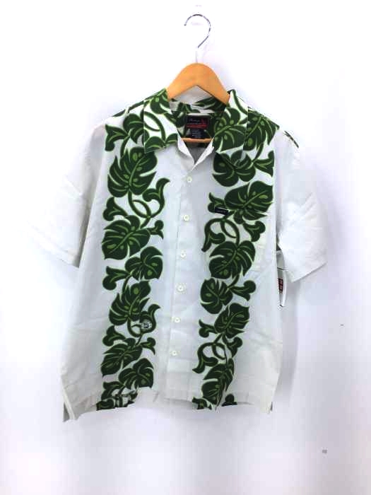 USED古着(ユーズドフルギ) リーフ柄開襟シャツ メンズ import:M
