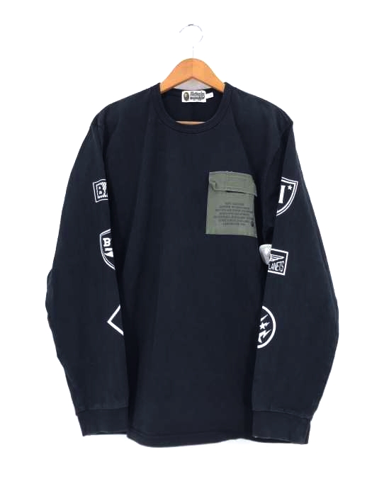 A BATHING APE(アベイシングエイプ) アームプリント ロングスリーブTシャツ メンズ JPN：L