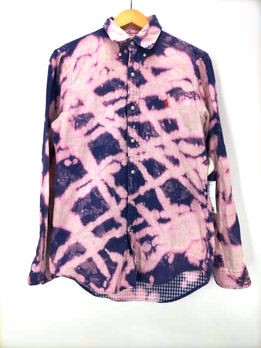 RALPH LAUREN(ラルフローレン) ブリーチ染 ポニー刺しゅう B.Dシャツ メンズ import:XS