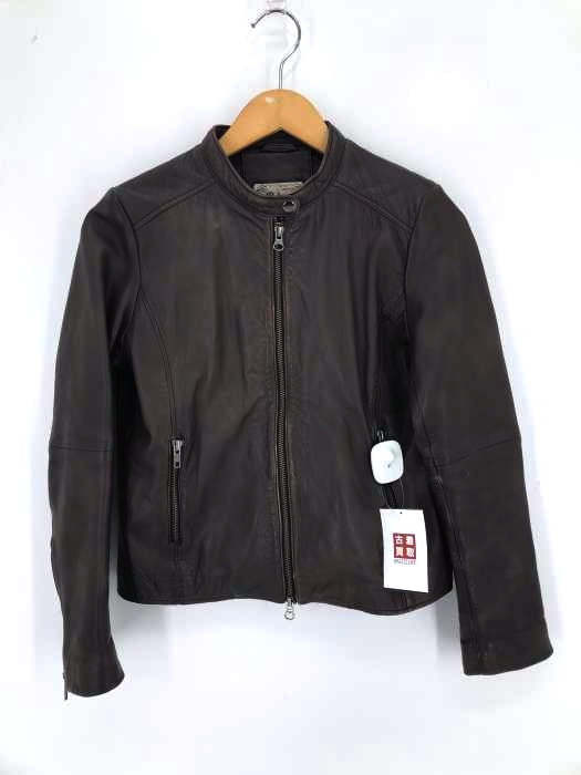JOURNAL STANDARD relume(ジャーナルスタンダードレリューム) シープレザー シングルライダースジャケット レディース JPN：36