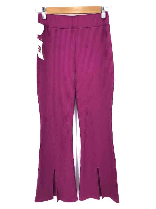 SLY(スライ) FRONT SLIT RIB FLARE PT レディース JPN：1