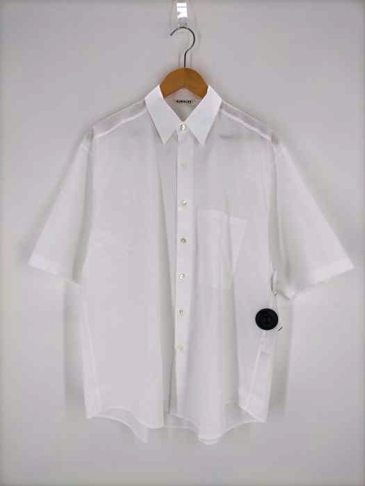 AURALEE(オーラリー) WASHED FINX TWILL BIG HALF SLEEVED SHIRTS メンズ JPN：4