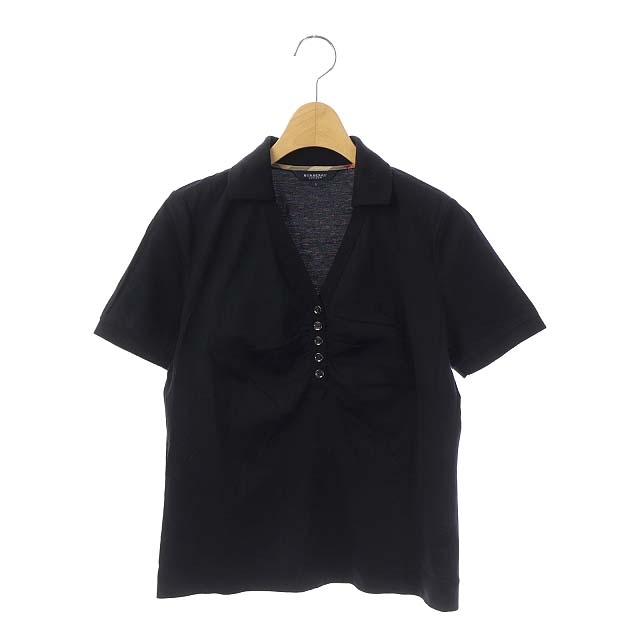 BURBERRY LONDON(バーバリーロンドン) バーバリー ロンドン BURBERRY LONDON ポロシャツ 半袖 トッパー 2 紺 ネイビー /AO レディース レディース  2（日本サイズM相当）