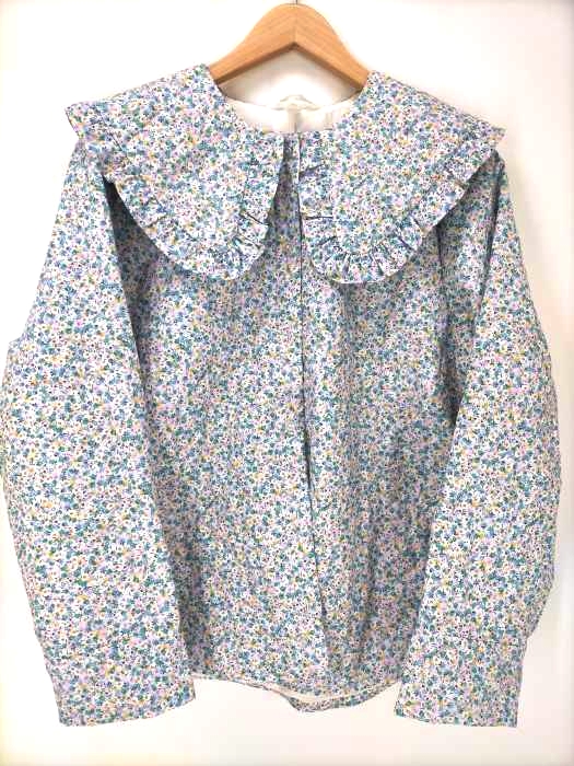 H&M(エイチアンドエム) セーラーカラー 花柄キルティングブルゾン レディース import：L