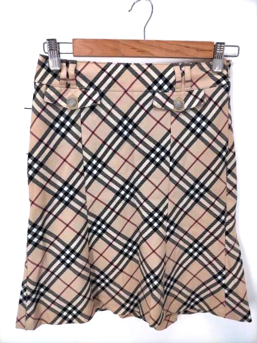 BURBERRY BLUE LABEL(バーバリーブルーレーベル) ノバチェックフレアスカート レディース JPN：36
