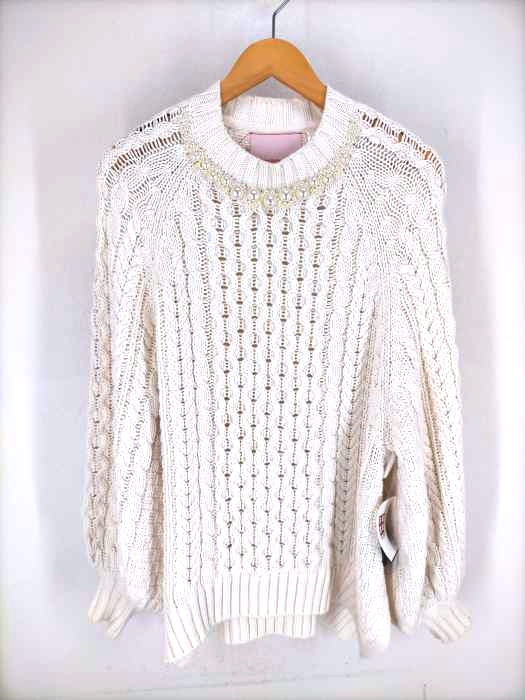 シモーネロシャ Simone Rocha パールネック オーバーサイズニットセーター レディース import：S