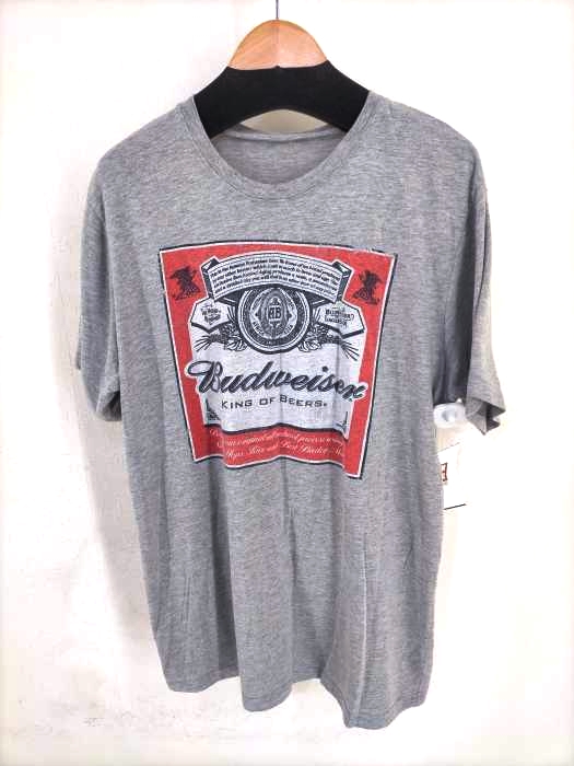 Budweiser(バドワイザー) ロゴプリント半袖Tシャツ メンズ 表記無