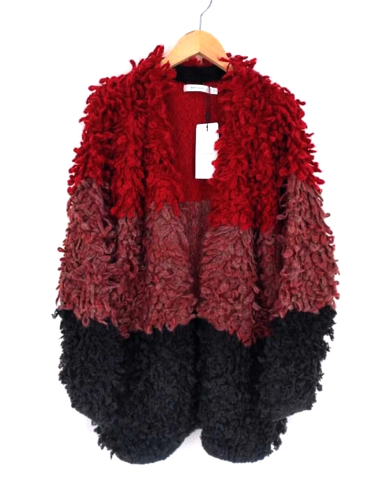 moussy(マウジー) BLOCKING LOOSE KNIT GOWN レディース  FREE