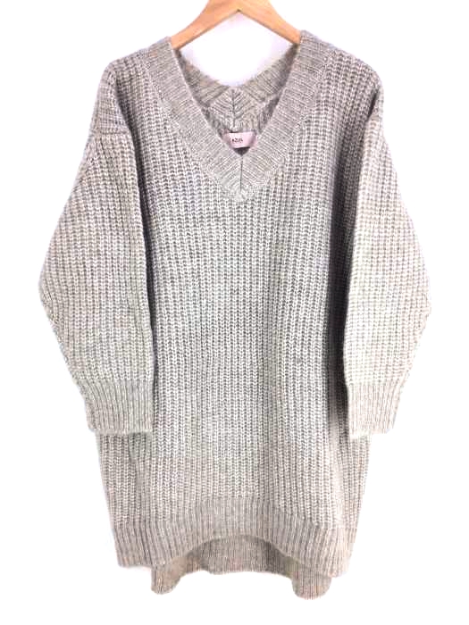 アズールバイマウジー AZUL by moussy 前後Vネックチュニックニット レディース  M