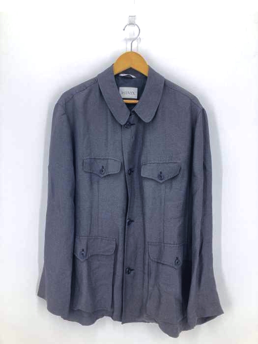 ユーズドフルギ USED古着 {{PLUVEX}} リネン混 サファリジャケット メンズ EUR：50