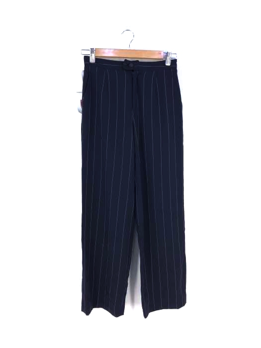 AQUASCUTUM(アクアスキュータム) ノータック ストライプ スラックス レディース  9号