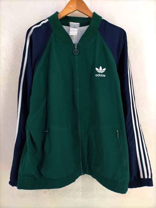 adidas(アディダス) 90～00S バックトレフォイル刺繍サイドラインブルゾン メンズ JPN：XL
