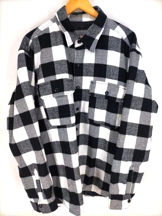 SHOP SAMS MOTORCYCLE(フルギ) BLOCK CHECK SHIRTS ブロック チェックシャツ メンズ JPN：XL