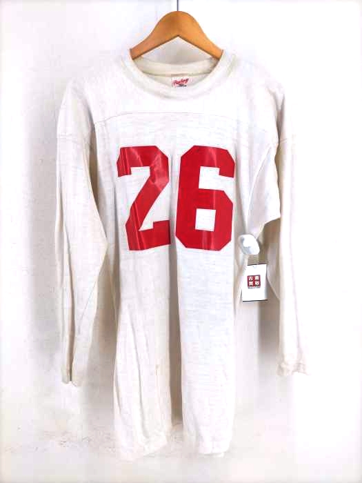 ローリングス rawlings 80～90S MADE IN U.S.A.ナンバリングフットボールTシャツ メンズ JPN：M