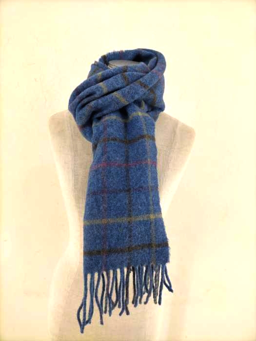 ユーズドフルギ USED古着 Whiteley and Green PURE NEW WOOL チェック柄マフラー メンズ 表記無