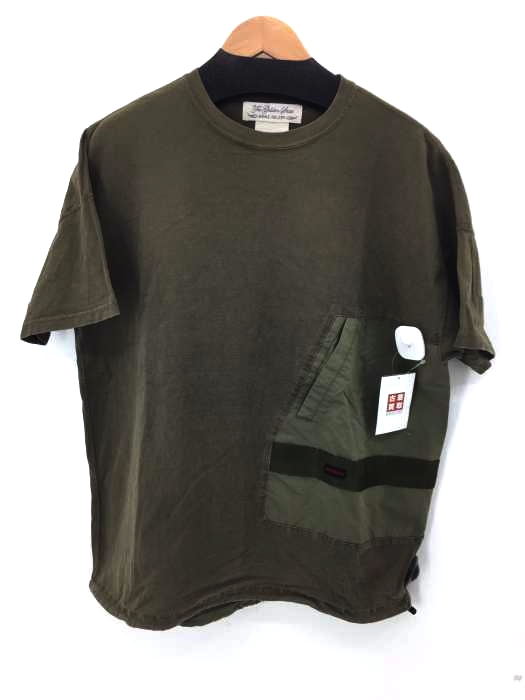 REMI RELIEF(レミレリーフ) ナイロン切替クルーネックTシャツ メンズ トップス Tシャツ・カットソー