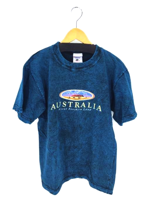 USED古着(ユーズドフルギ) GOOSEE T-Shirts オーストラリア製 エアーズロックプリント Tシャツ メンズ import：S
