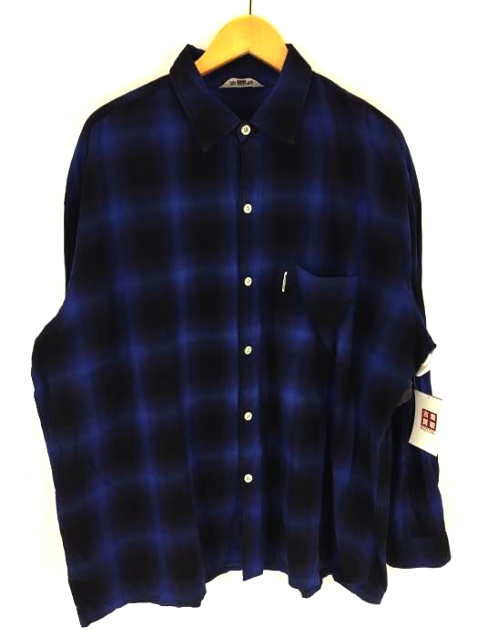 cootie productions(クーディプロダクション) Ombre Check L/S Shirt メンズ JPN：XL