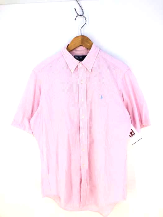 Polo by RALPH LAUREN(ポロバイラルフローレン) 半袖 ストライプBDシャツ メンズ JPN:L