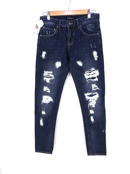 DOLCE&GABBANA(ドルチェアンドガッバーナ) ジップフライ 5P ダメージ加工 デニムパンツ メンズ  31