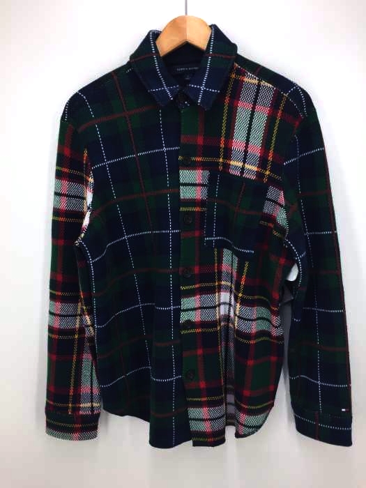 TOMMY HILFIGER(トミーヒルフィガー) チェック柄 ニットシャツジャケット メンズ JPN：M