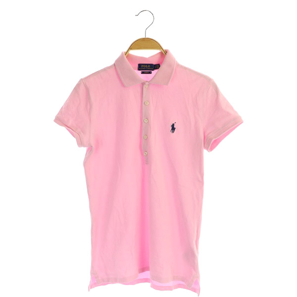 POLO RALPH LAUREN(ポロラルフローレン) ポロ ラルフローレン POLO RALPH LAUREN 半袖ポロシャツ ロゴ刺繍 SP ピンク /MY ■OS レディース レディース  SP