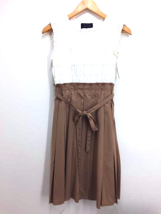 RUIRUE BOUTIQUE(ルイルエブティック) ノースリーブフリル切替ワンピース レディース JPN：S