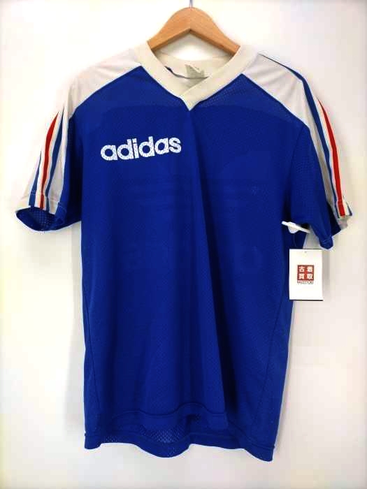 adidas Originals(アディダスオリジナルス) デサント製 メッシュ トレフォイル プリントTシャツ メンズ import：M