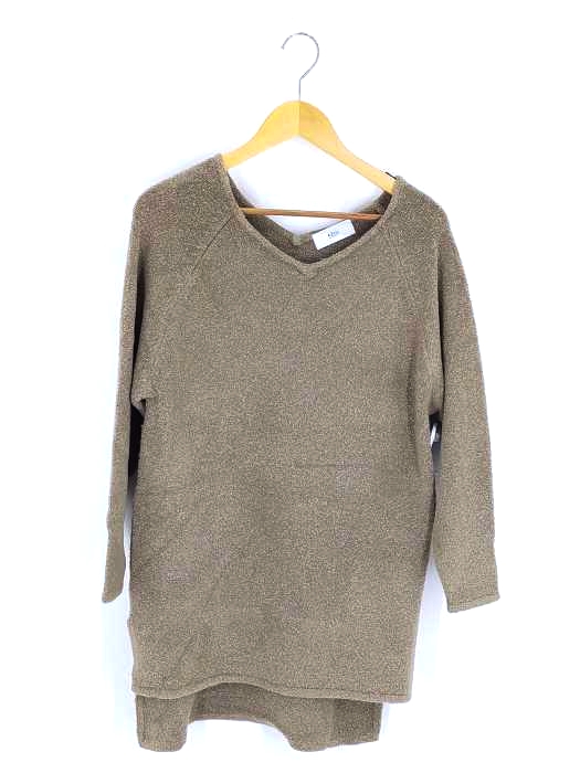 AZUL by moussy(アズールバイマウジー) BELT SET V NECK KNIT TUNIC レディース  S