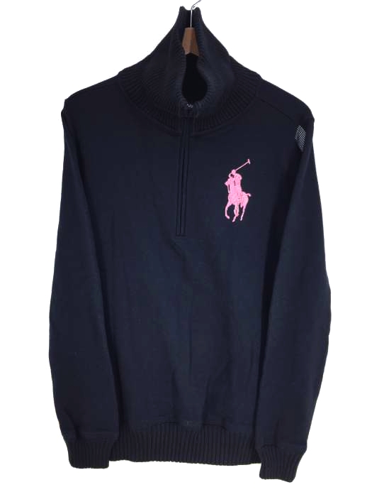 ラルフローレン RALPH LAUREN リフレクタープリント ハーフジッププルオーバー レディース  S