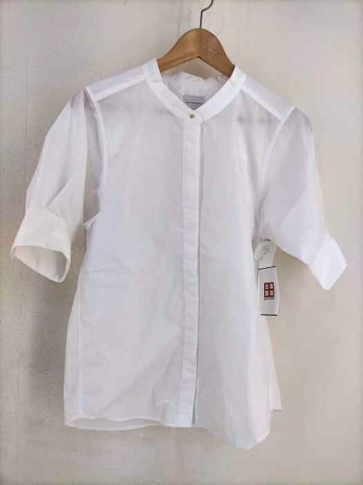 UNITED ARROWS green label relaxing(ユナイテッドアローズグリーンレーベルリラクシング) バンドカラー ブラウス 5分袖 レディース 表記無